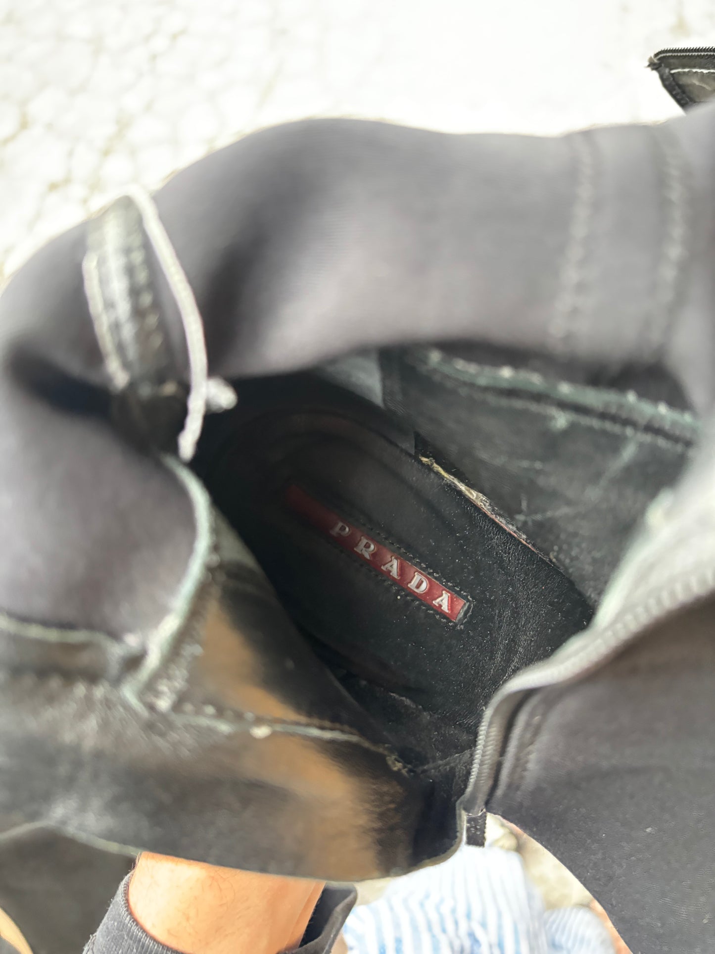 Prada Cup High boots