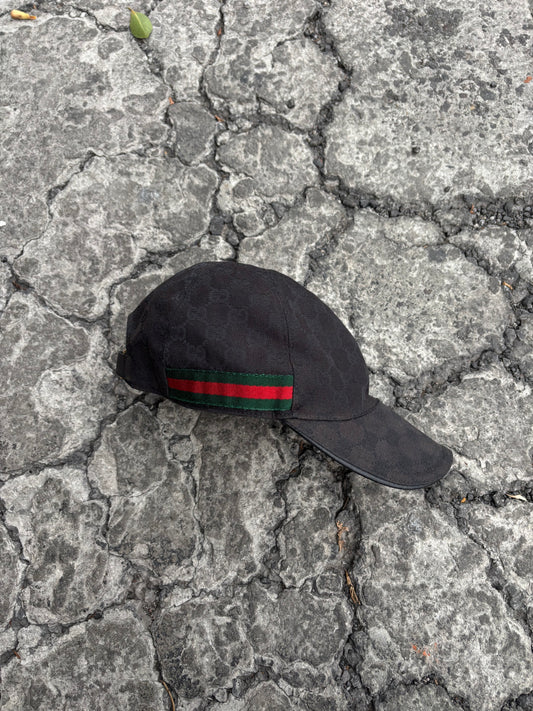 Gucci Monogram Cap - Black GG Canvas