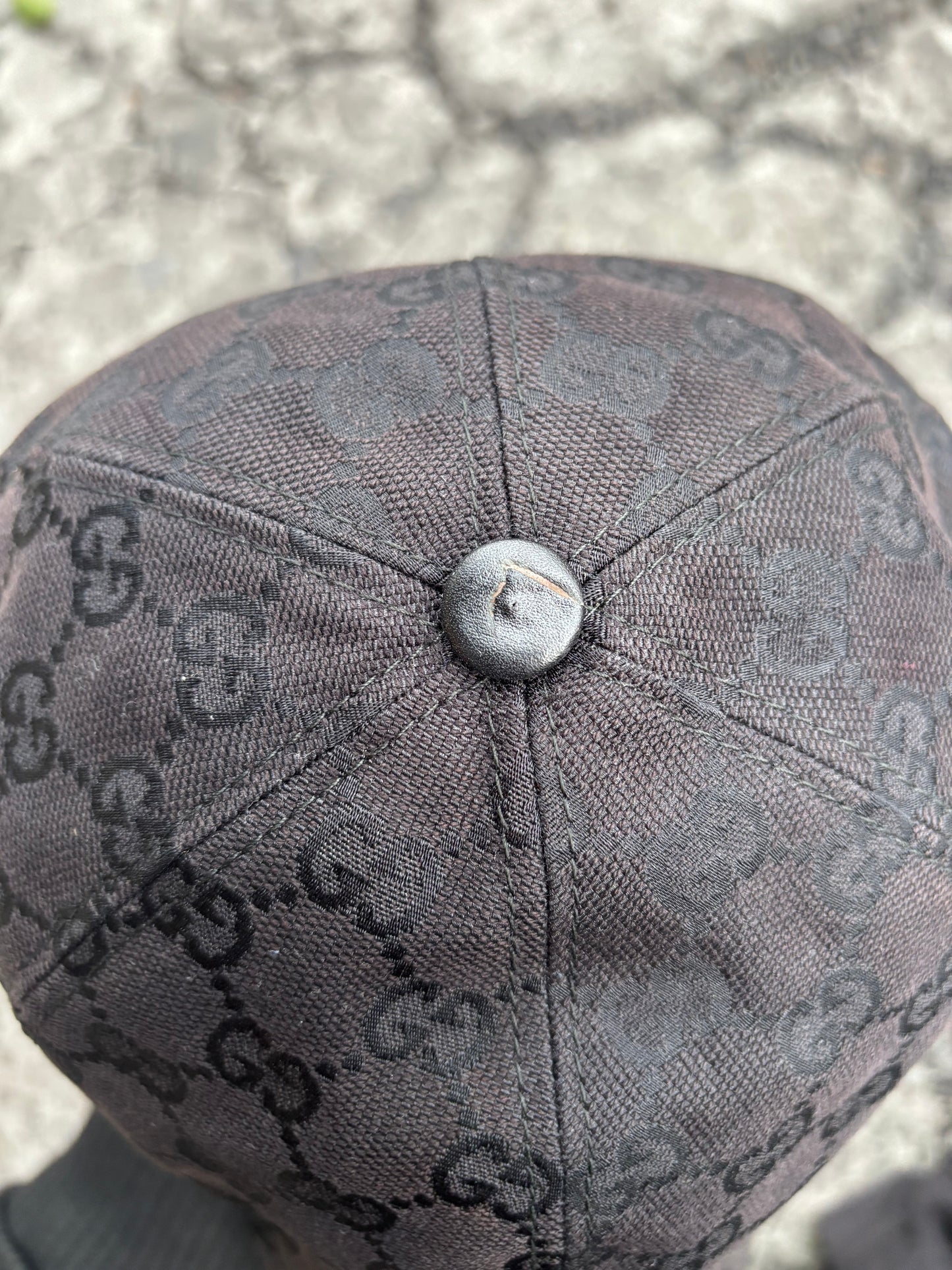 Gucci Monogram Cap - Black GG Canvas