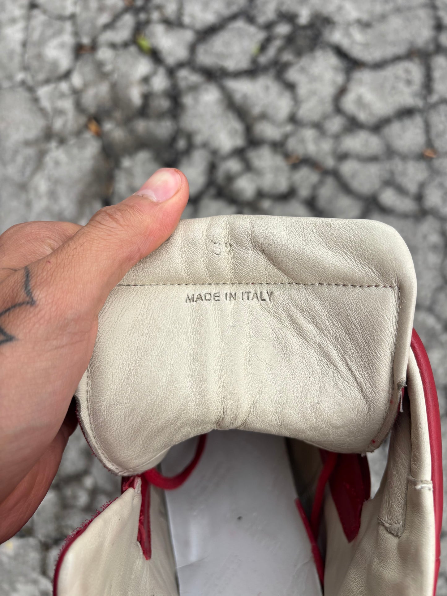 Margiela red GATs Future