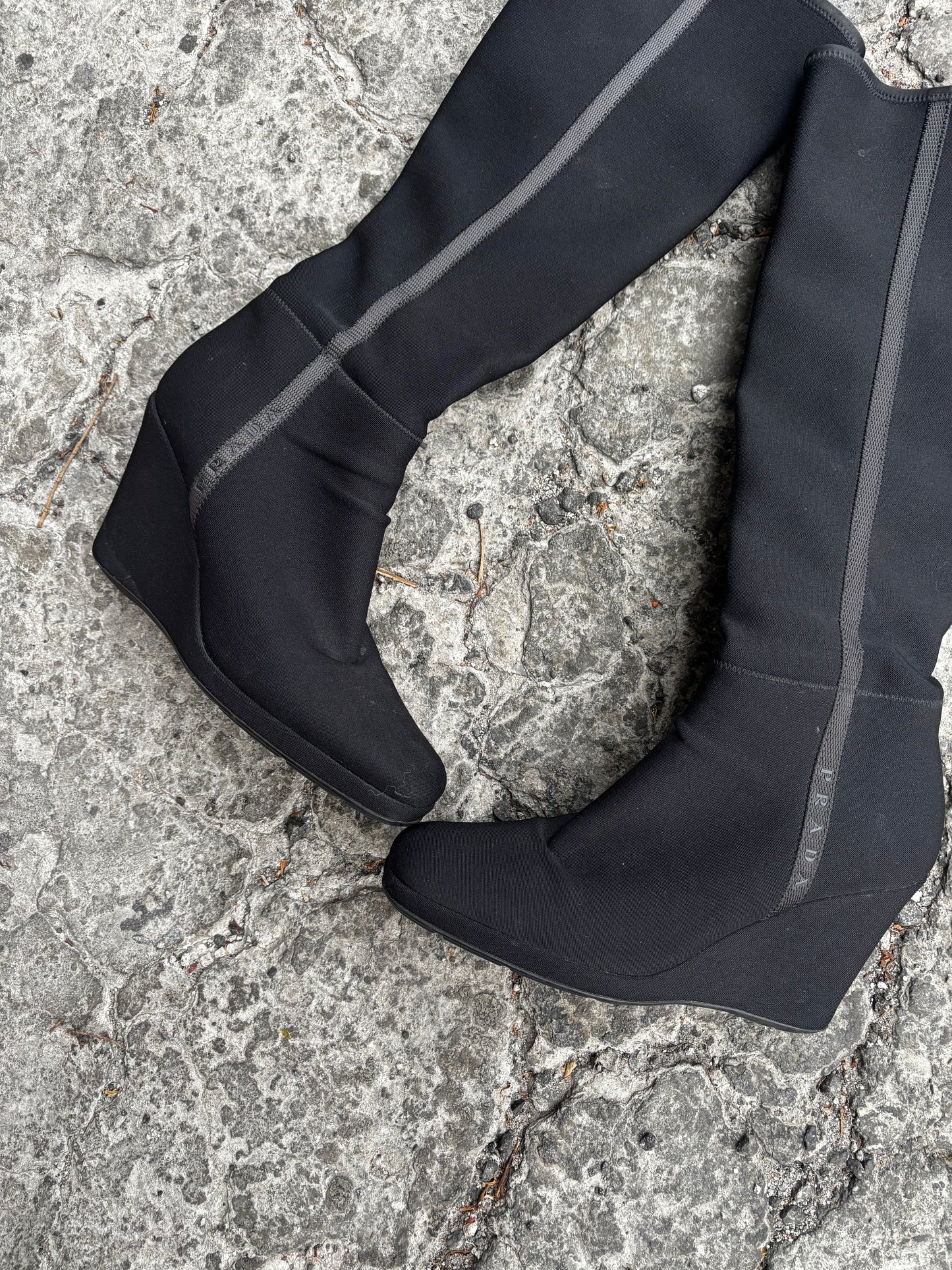 Prada Cup High boots