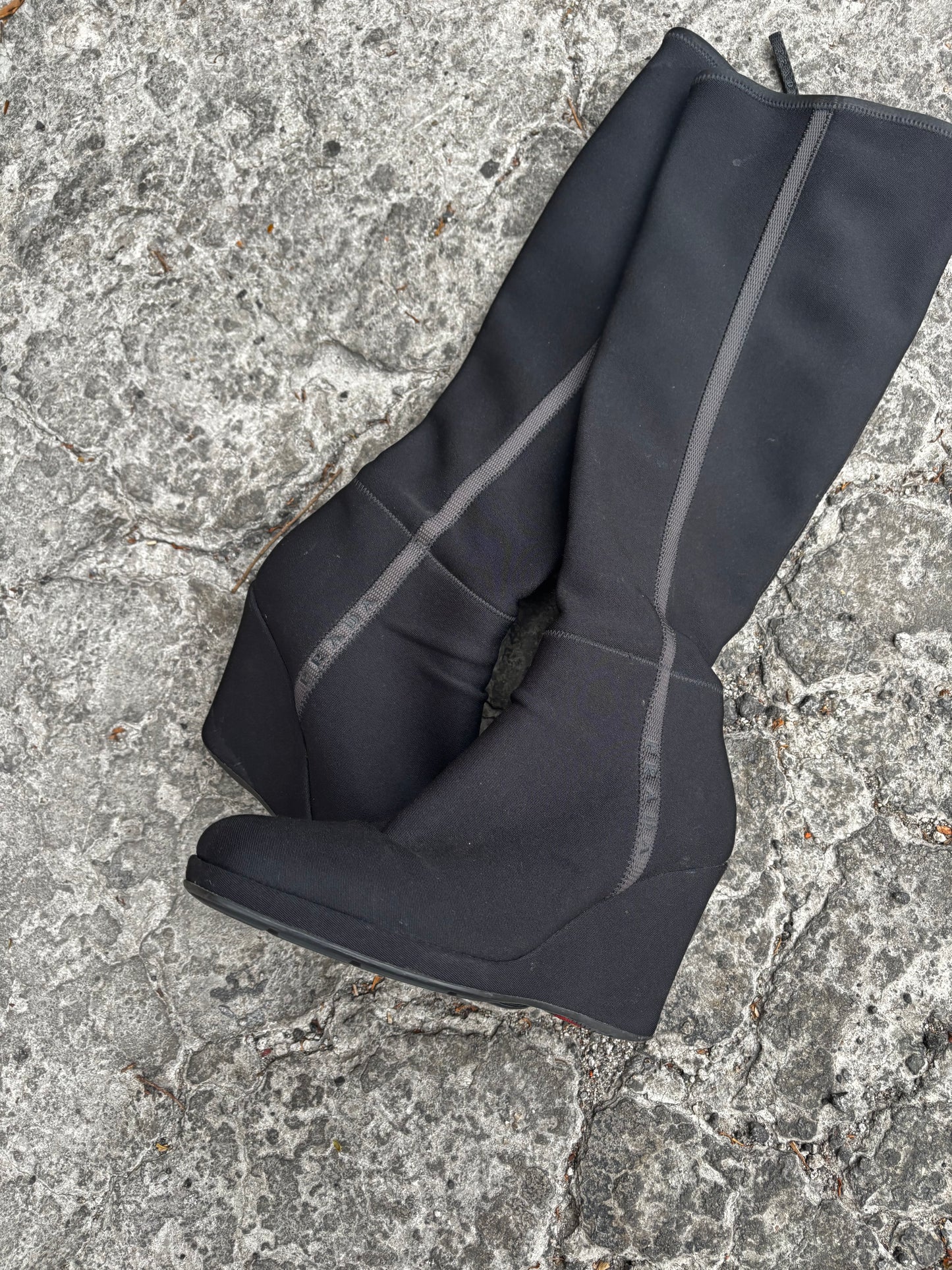 Prada Cup High boots