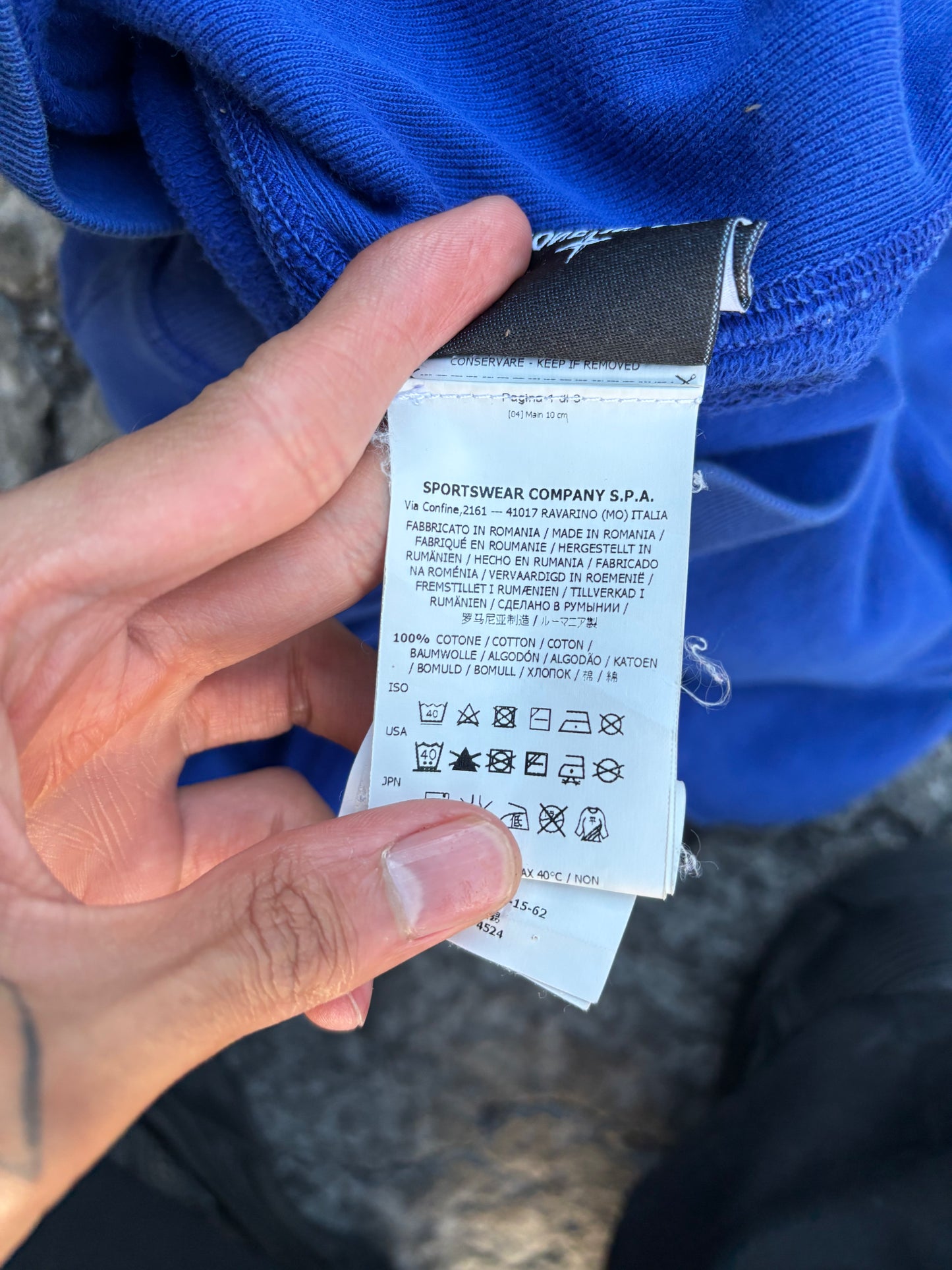 Stone Island Blue sweater