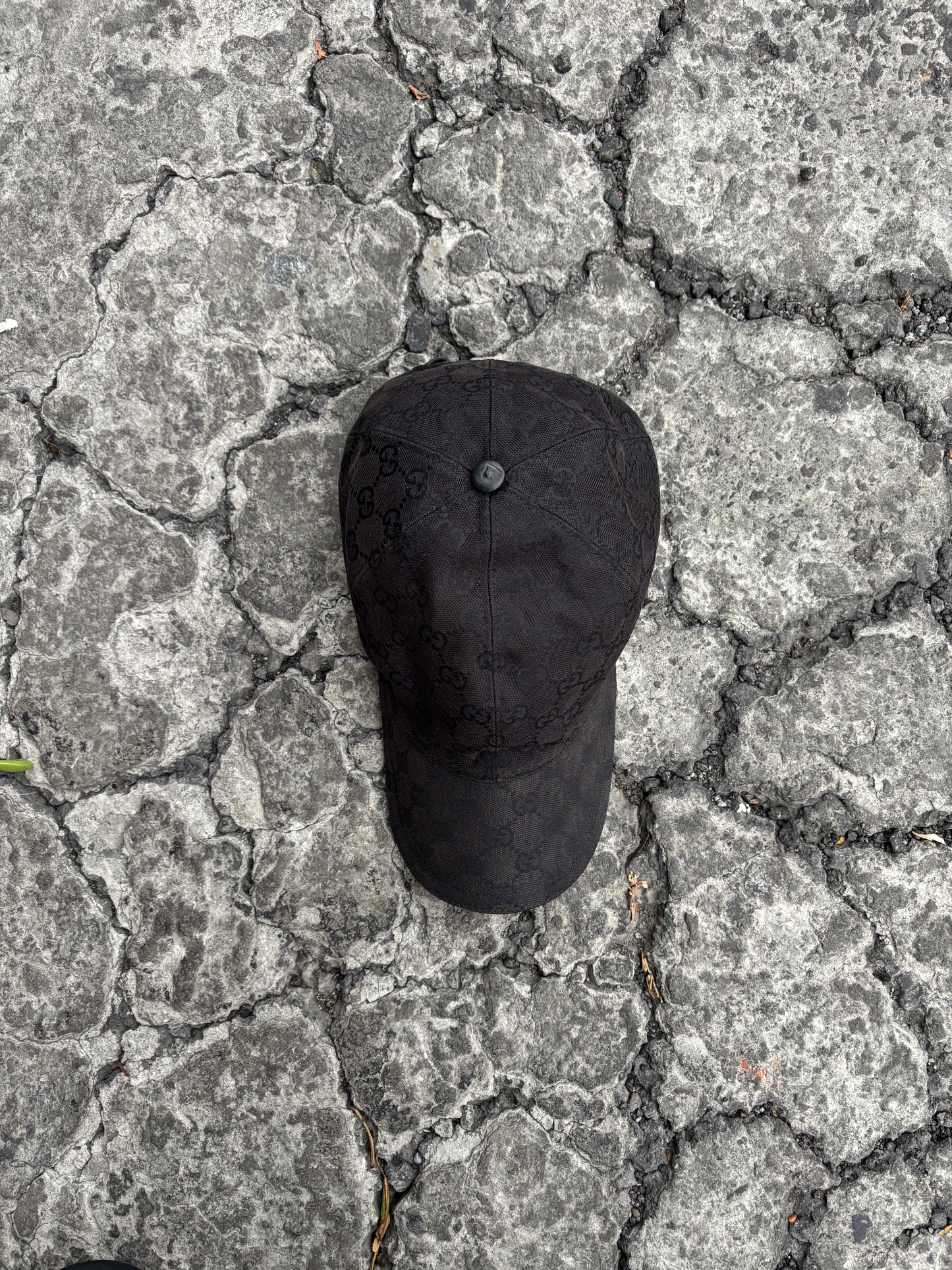 Gucci Monogram Cap - Black GG Canvas