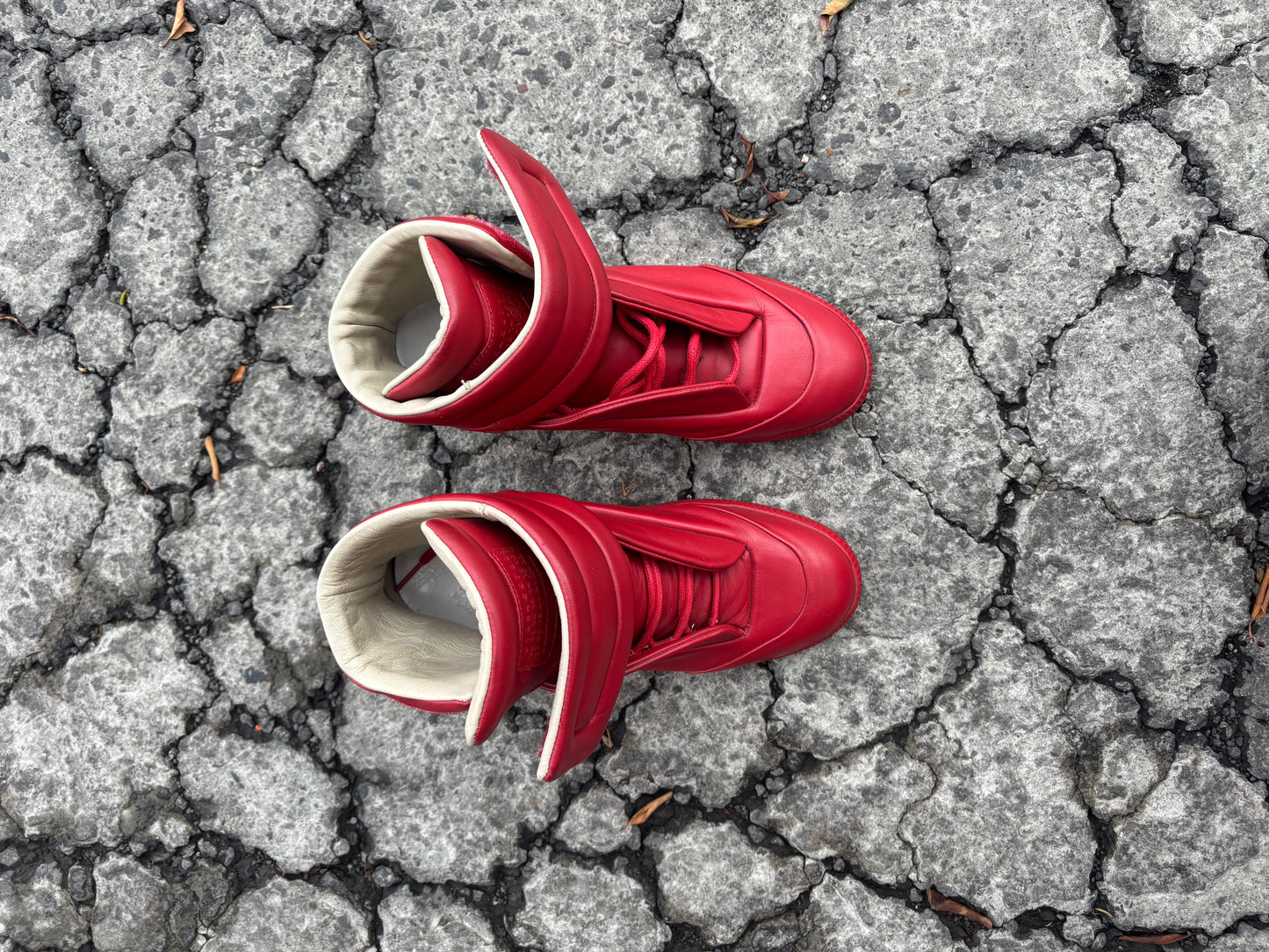 Margiela red GATs Future