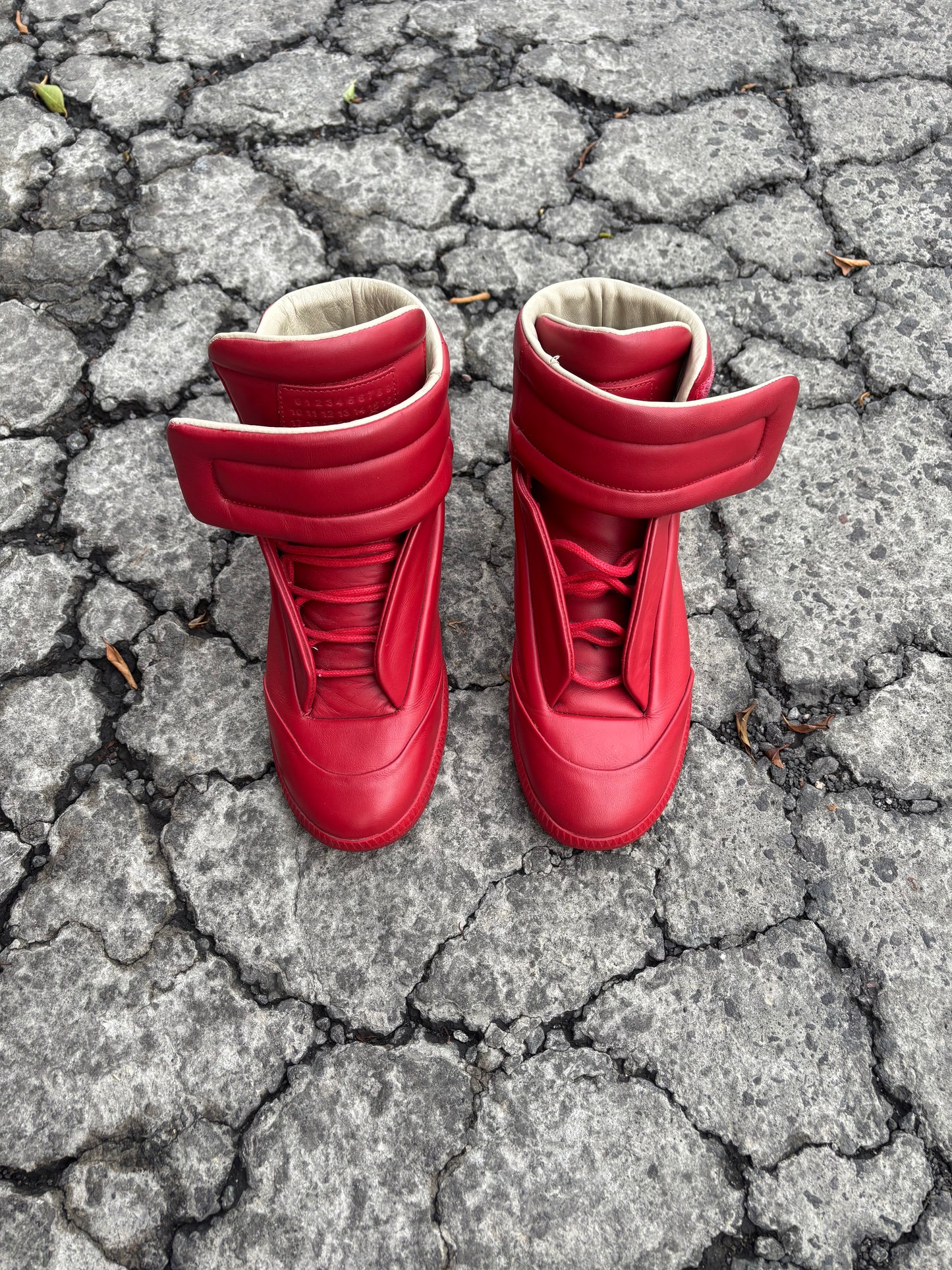 Margiela red GATs Future