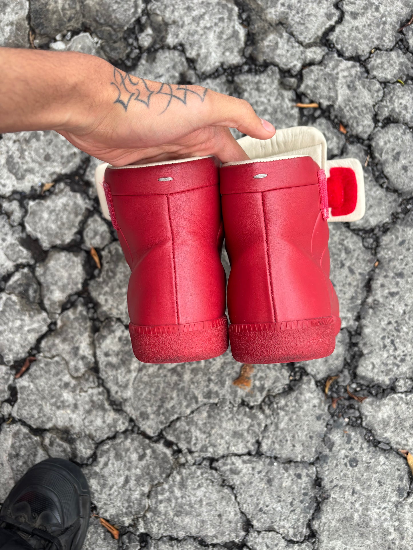Margiela red GATs Future